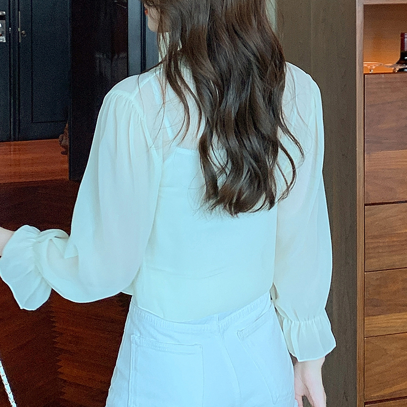小披肩外套女2026春夏新款小坎肩百搭雪紡防曬衣超薄短款外搭開衫