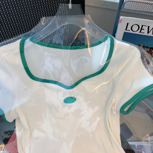 CX8938# 最便宜服饰批发 新款短袖t恤女冰丝螺纹布