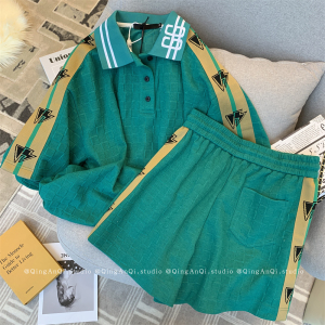 PS34273# 休闲套装夏季新款女设计感小众洋气减龄时髦运动短裤两件套 服装批发女装直播货源