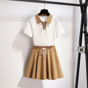 PS36012# 小个子套装女夏季新款韩版减龄甜辣时尚休闲运动短裙两件套 服装批发女装直播货源