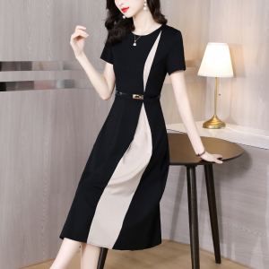 RM5985#高级感连衣裙夏季女装高端长裙子2023新款气质名媛赫本风
