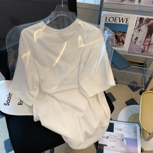 CX9317# 最便宜服装批发 拉架新款白色趣味印花短袖t恤女夏季宽松
