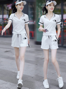 PS55189# 运动服休闲时尚套装女夏季新款洋气减龄时髦两件套短裤