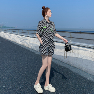 PS43201# 短裤套装女休闲运动夏新款韩版宽松显瘦时尚洋气时髦两件套 服装批发女装直播货源