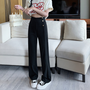 PS43502# 夏季韩版新款设计感西装裤垂感高腰显瘦休闲百搭阔腿裤 服装批发女装直播货源