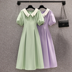 KM19920#大码女装法式赫本风连衣裙2022年新款夏季设计感小众高级裙子