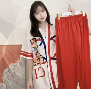 PS47284# 抖音爆款三件套睡衣女夏季新款韩版高颜值轻奢家居服 服装批发女装直播货源