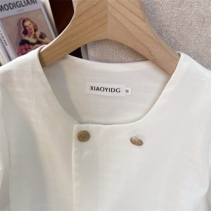 PS46325# 小香风双排扣小众外套女夏季新款韩版气质宽松小衫上衣 服装批发女装直播货源