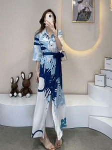 TR42028# 张子萱时尚衣橱法式通勤显瘦连衣裙女夏2022新款高级感气质长裙子