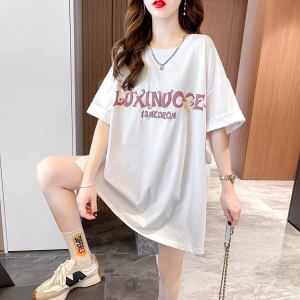 夏季韩版韩版中长款短袖T恤 服装批发女装服饰货源
