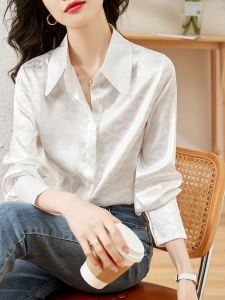 RM1023#新款女装设计感小众洋气高级感宽松垂感透气长袖衬衫