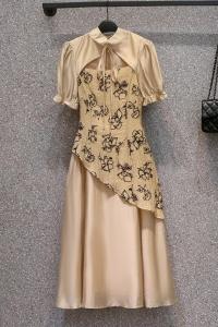 PS47548# 大码女装夏季新款新中式复古改良旗袍减龄拼接气质连衣裙子 服装批发女装直播货源