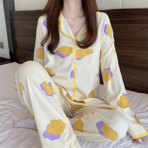 PS59325# 早秋韩版百搭慵懒风宽松居家睡衣两件套  服装批发女装服饰货源