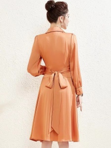 KM20701#高级感西装连衣裙2022新款女长袖薄款醋酸通勤灯笼袖职业装