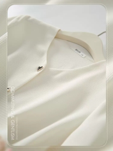 KM20494#法式小蛮腰白衬衫设计感秋新款女士收腰显瘦V领气质上衣