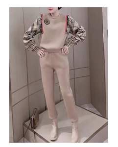 PS57921# 欧洲站休闲时尚卫衣套装女春秋新款运动两件套洋气显瘦欧货潮