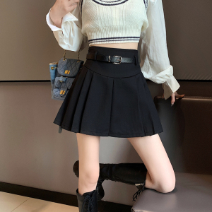 PS51005# 秋季新款韩版短裙送皮带显瘦百搭裙子女生 服装批发女装直播货源
