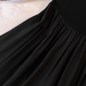 KM21340#黑色圆领无袖背心打底连衣裙女2022新款单穿修身大裙摆气质长裙