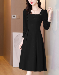 RM5980#新款韩版气质酒红色连衣裙结婚礼服女回门订婚秋装