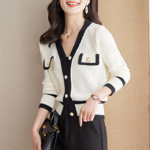 PS62455# 韩版时尚休闲气质小香风开衫外套女长袖上衣 服装批发女装服饰货源
