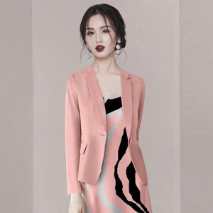 PS54564# 秋季女装新款气质西装套装粉色西服时尚连衣裙两件套 服装批发女装直播货源