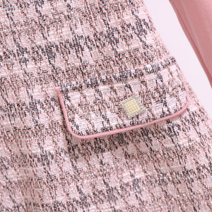 PS60071# 韩版时尚小香风气质淑女假两件舒适拼接连衣裙 服装批发女装服饰货源
