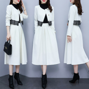 PS65387# 秋季新款两件套韩版高级感时尚气质洋气外套半身裙子套装 服装批发女装服饰货源