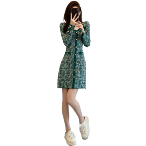 PS65092# 法式针织连衣裙女秋装新款小众设计气质小香风毛衣裙子 服装批发女装服饰货源