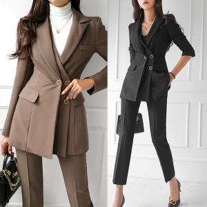 Suit coat high-end fashion professional pants suit women