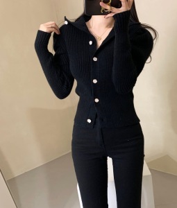 PS63716# 韩国时尚毛衣开衫 服装批发女装服饰货源