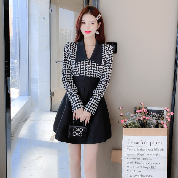 KM31057#时尚小众气质高级感收腰显瘦裙子