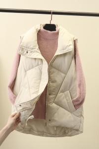 CX9746# 最便宜服装批发 大码女装秋冬新款时尚显瘦棉衣马甲减龄百搭棉袄外套