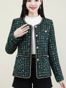 MY3594#小香风短外套女士春秋装2022新款高级感小众气质减龄显瘦大码上衣