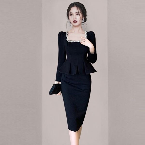 RM1598#名媛高级感时尚修身套装裙2022秋季新款高端时髦女装两件套连...