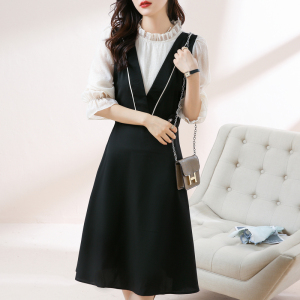 RM4401#休闲连衣裙女 新款高级感法式优雅气质长袖裙子