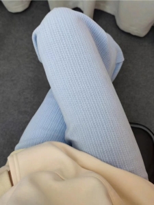 PS57762# 原版雪尼尔抖音直播质量阔腿裤高级设计感小众垂感高街裤子
