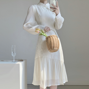 PS63811# 新款秋季法式复古设计感少女改良版旗袍 服装批发女装服饰货源