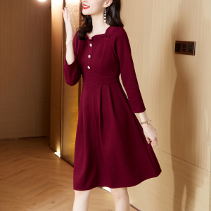 RM23157#高端连衣裙女装2022秋新爆款气质时尚网红修身典雅显瘦洋气