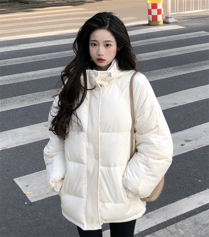 Real shot of winter thickened cotton-padded clothes for women 2023 new design loose niche bread coat thickened jacket trendy