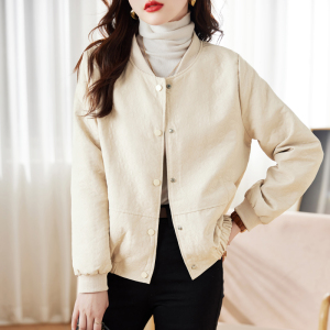 PS67432# 小众设计感韩版休闲宽松显瘦立领棒球服外套夹克 服装批发女装服饰货源