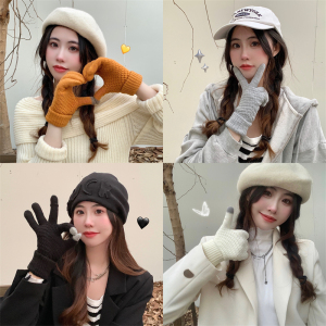 MY3975#韩防寒女冬季可爱加厚保暖韩版手套骑行针织学生可触屏