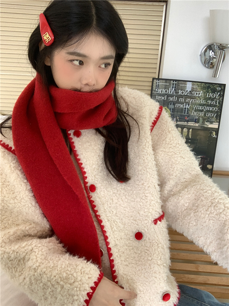 Real price real price winter all-match lamb fur one-piece jacket jacket