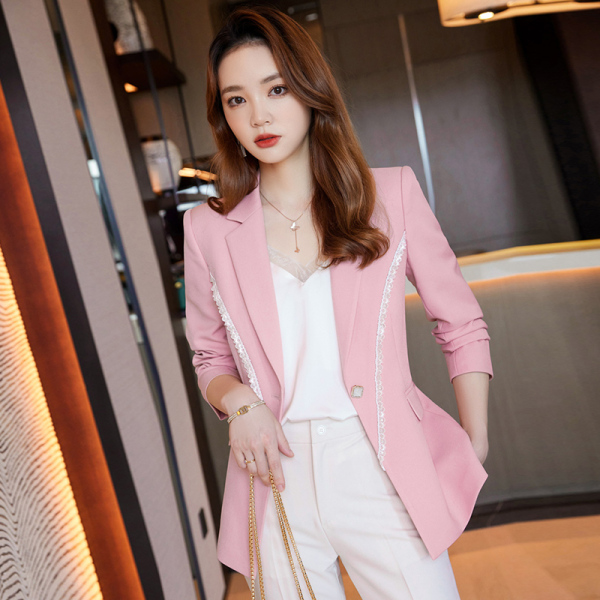 KM30817#韩版西装外套女2023新款秋季气质高级感西服上衣