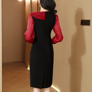RM6354#新款法式气质洋气轻奢包臀修身气质连衣裙女长袖显瘦女