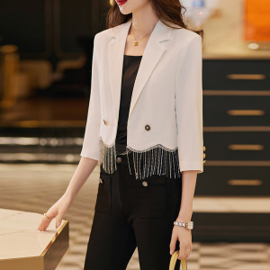 RM870#新款西装外套女小个子高级感短款休闲女士西服上衣