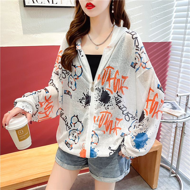 Real shot of ice silk nano silk sun protection clothing summer outdoor breathable sexy open chest zipper jacket for women 100 polyester