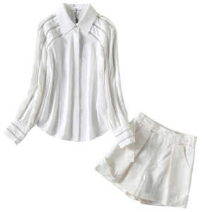TR56039# 新款白色衬衫女宽松高级感上衣长袖垂感高端休闲衬衣 服装批发女装批发服饰货源