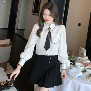 TR10805# 新款衬衫通勤韩版纯色长袖 服装批发女装服饰货源