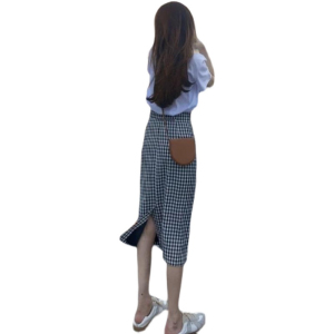 RM118#新款格子半身裙女