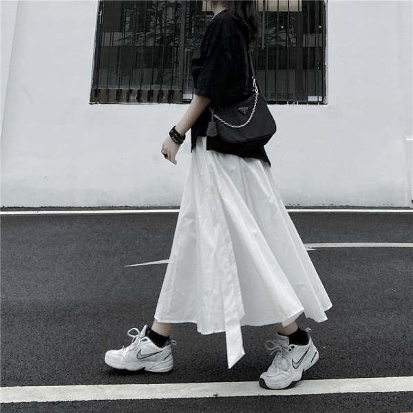 RM119#白色春秋新款半身裙女